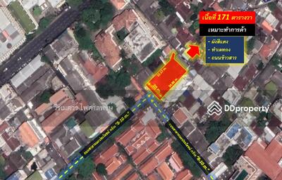 ขาย - ขาย ถนนข้าวสาร เหมาะทำการค้า 171 ตารางวา (ใกล้วัดชนะสงคราม หน้ากว้าง 20 m.) ติดถนนซอยกว้าง 8-10 ม., กรุงเทพ