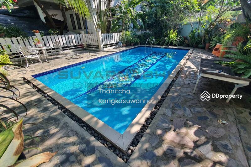 For Sale - For sale, 3-story apartment, 264 square wah, with detached house, swimming pool, Bearing, Samrong, Samut Prakan
