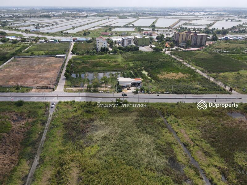 ขายที่ดิน หน้า ม.ABAC บางนา – ถนนบางนา-ตราด กม.26 (เหมาะสร้างบ้านจัดสรร + Condo) 5-0-87 ไร่ 
