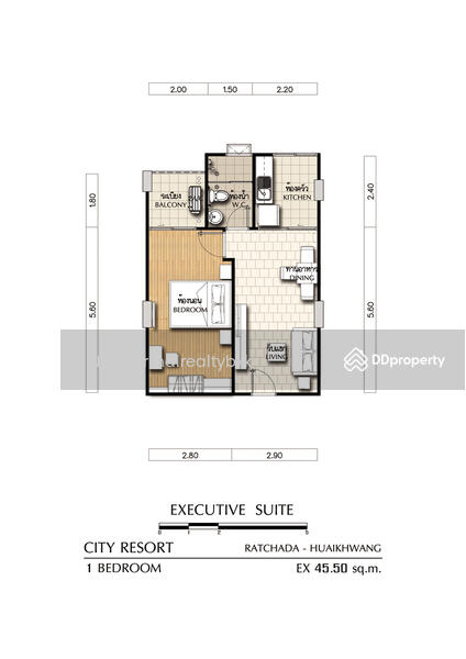 For Rent - Supalai City Resort Ratchada-Huaykwang, Bangkok
