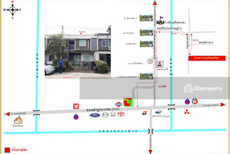 ทาวน์เฮาส์ 2 ชั้น 1 คูหา C10345
