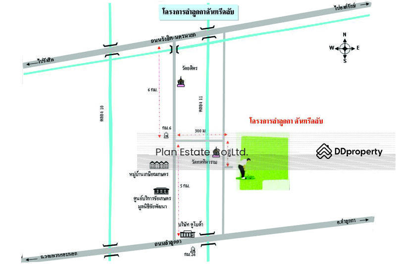 ที่ดินเปล่าในสนามกอล์ฟ ลำลูกกา ปทุมธานี