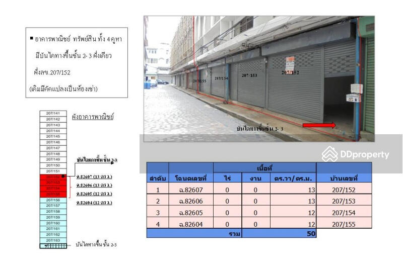 อาคารพาณิชย์ 3 ชั้น 4 คูหา บางเขน กรุงเทพมหานคร MSMEK0031P