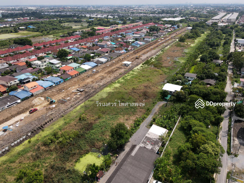 ขายที่ดิน สายไหม-วัชรพล-เพิ่มสิน-ออเงิน (เหมาะทำหมู่บ้านจัดสรร + คลังสินค้า) 16-2-64 ไร่ 