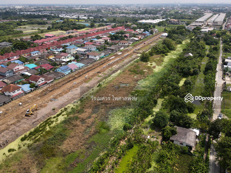 ขายที่ดิน สายไหม-วัชรพล-เพิ่มสิน-ออเงิน (เหมาะทำหมู่บ้านจัดสรร + คลังสินค้า) 16-2-64 ไร่ 