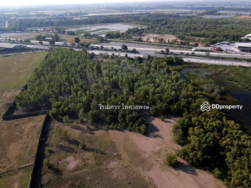 ขายถูกที่สุด! ที่ดินปทุมธานี ติดถนนกาญจนาภิเษก-กว้าง 12 เลน (เหมาะทำ คลังสินค้า + ปั๊มน้ำมัน + โรงงา