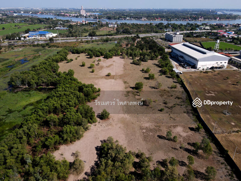ขายถูกที่สุด! ที่ดินปทุมธานี ติดถนนกาญจนาภิเษก-กว้าง 12 เลน (เหมาะทำ คลังสินค้า + ปั๊มน้ำมัน + โรงงา