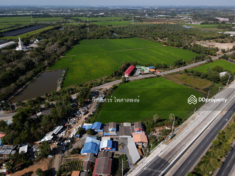 ขายถูกที่สุด! ที่ดินปทุมธานี ติดถนนกาญจนาภิเษก-กว้าง 12 เลน (เหมาะทำ คลังสินค้า + โรงงาน + โครงการจั