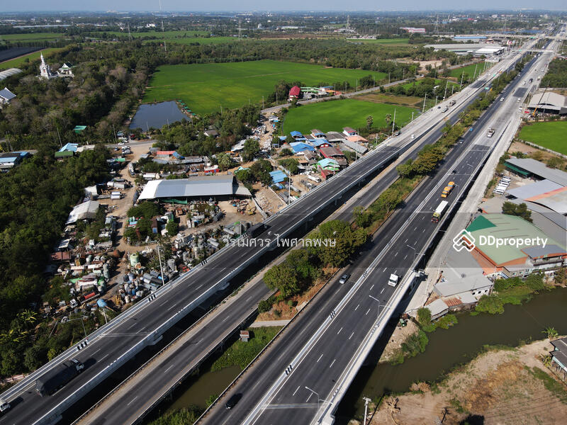 ขายถูกที่สุด! ที่ดินปทุมธานี ติดถนนกาญจนาภิเษก-กว้าง 12 เลน (เหมาะทำ คลังสินค้า + โรงงาน + โครงการจั