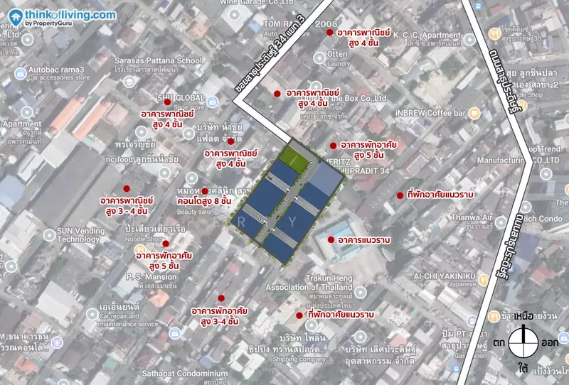 VERITZ Sathupradit 34, Bangkok, Bang Pong Pang, Yan Nawa, Bangkok, , , Townhouse For Sale, by Property Sales, 11271202 - DDproperty.com
