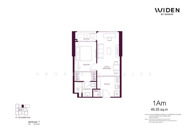 WIDEN by Sansiri, กรุงเทพ, 8/11 Nang Linchi Rd, ทุ่งมหาเมฆ, สาทร, กรุงเทพ, , คอนโด ขาย, โดย Sansiri via Plus Property, 60015071 - DDproperty.com