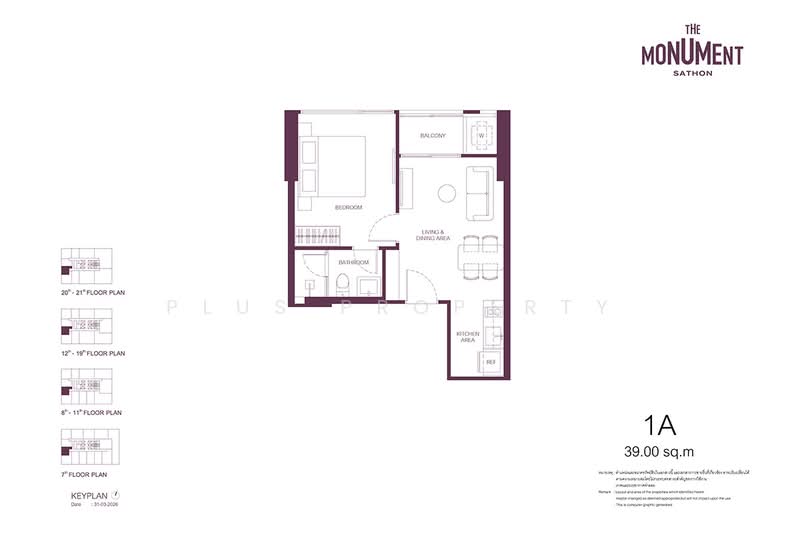The Monument Sathon, กรุงเทพ, สีลม, บางรัก, กรุงเทพ, , คอนโด ขาย, โดย Plus Property, 500503604 - DDproperty.com